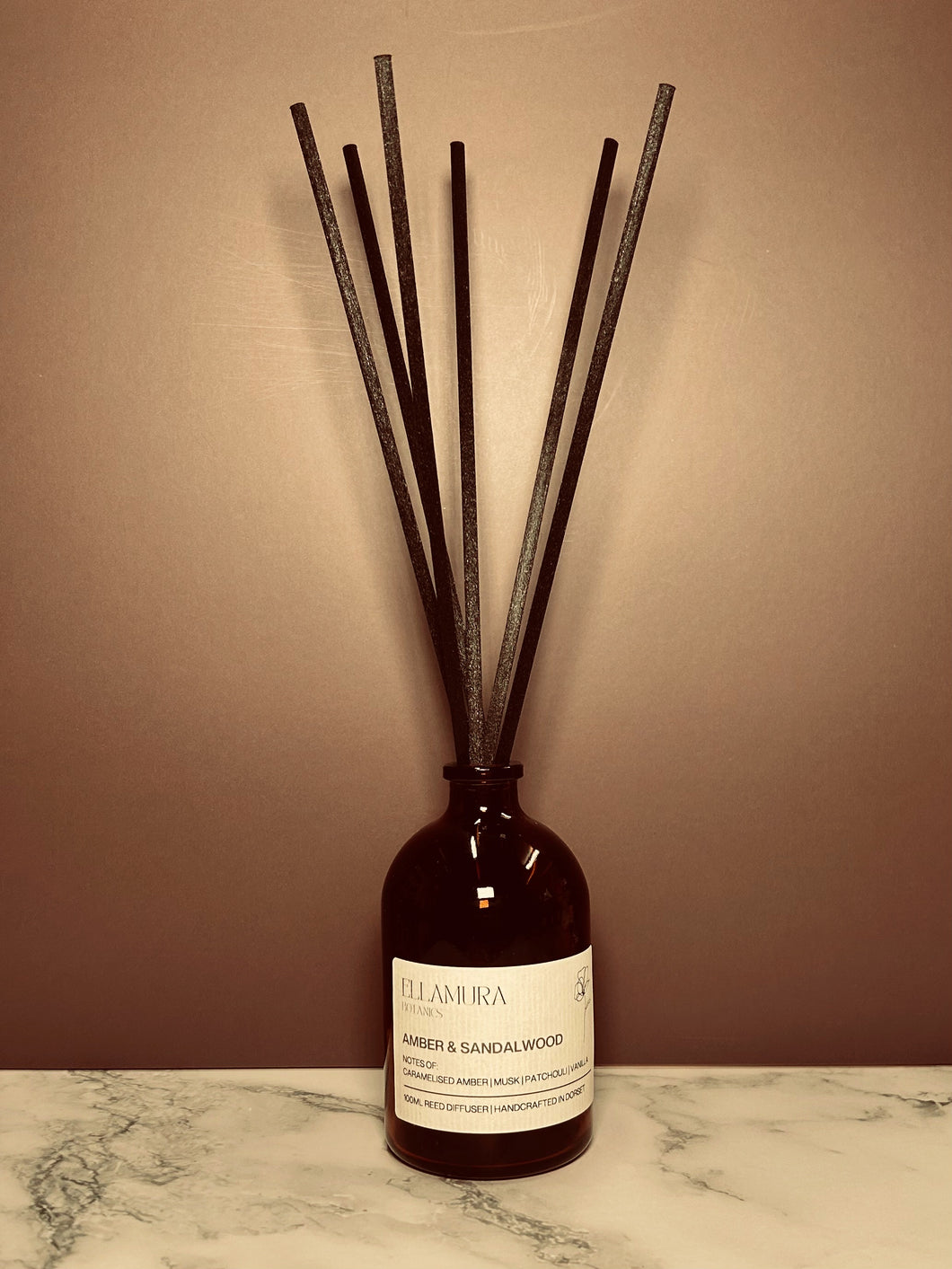 Amber & Sandalwood Fibre Reed Diffuser