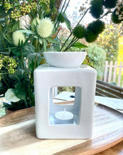 Load image into Gallery viewer, Large Square White Wax / Oil Burner
