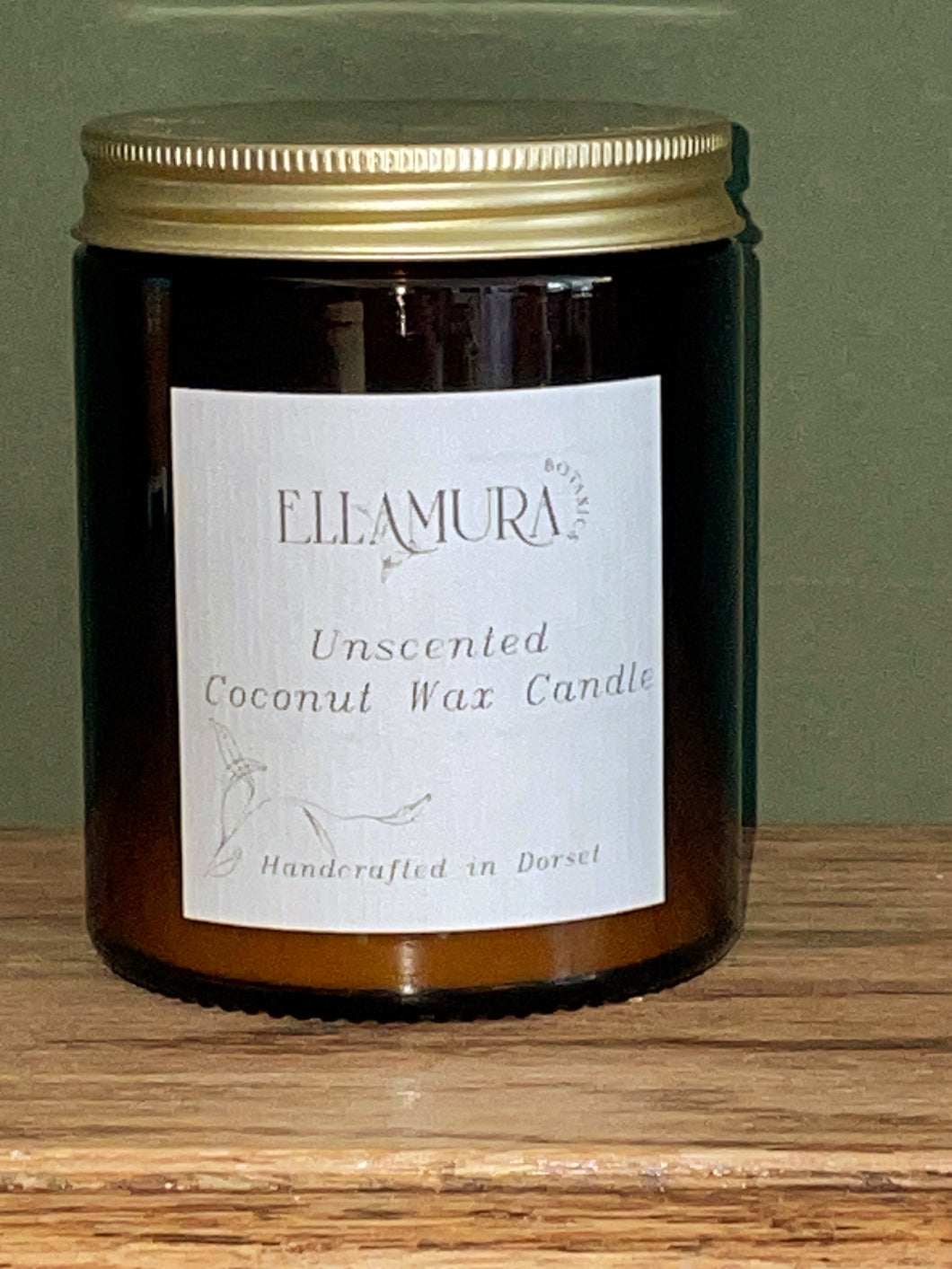 Unscented coconut & rapeseed wax Candle